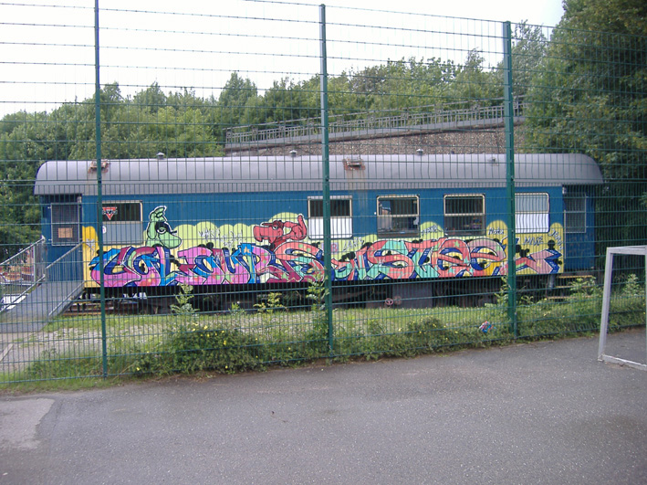 2007 Workshop Graffiti Droeschederfeld Bahnwaggons