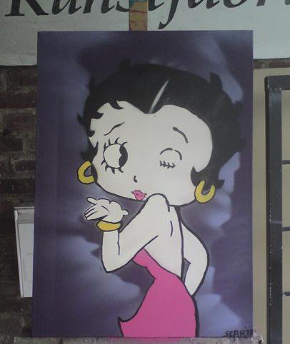 Graffiti_Leinwand_Betty_Boop